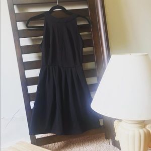Black backless dress!